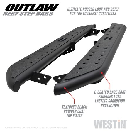 WESTIN Outlaw Nerf Step Bars 58-52775